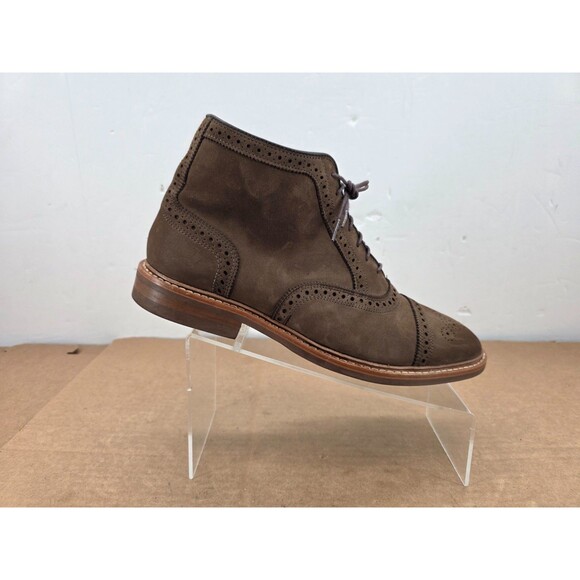 Allen Edmonds Hamilton Nubuck Weatherproof Oxford Dress Boot Brown 5125 Sz 10D main image 7